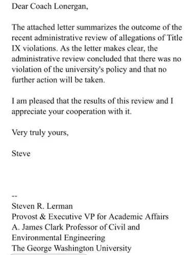 Illustration for article titled The Real Story Behind The Lewd Video And Bitter Feud That Tore Apart GW's Athletic Department